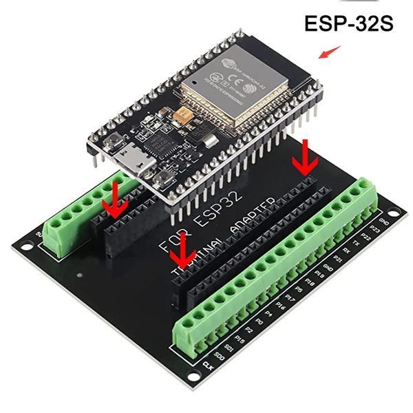 ESP32 DIY Breakout Board GPIO (32 pin) NodeMCU-32S Lua 38 Pin совместимый терминальный адаптер плата расширени 7078 фото