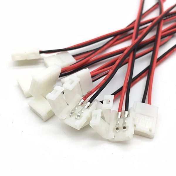Коннектор (2 pin, 8 мм) соединитель LED 3528,5050 (12/24V) светодиодной ленты для подключения без пайки, 2-х к 6431 фото