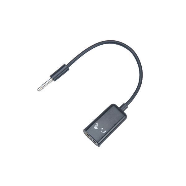 Переходник OMTP для пеличного микрофона 3.5 мм 4 pin (папа) - 3.5 мм 3-pin (мама) наушники + 3.5 микрофон 3737 фото