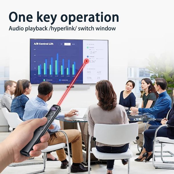 S7 презентатор бездротовий LED індикація USB заряджання PPT Remote Control Pen дистанційне проведення презентацій 7580 фото