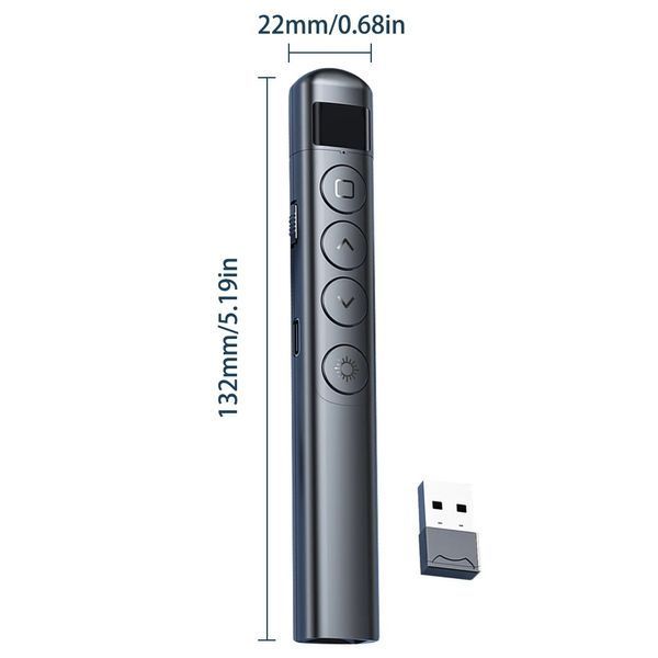 S7 презентатор бездротовий LED індикація USB заряджання PPT Remote Control Pen дистанційне проведення презентацій 7580 фото