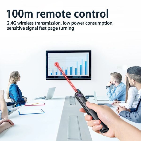 S7 презентатор бездротовий LED індикація USB заряджання PPT Remote Control Pen дистанційне проведення презентацій 7580 фото