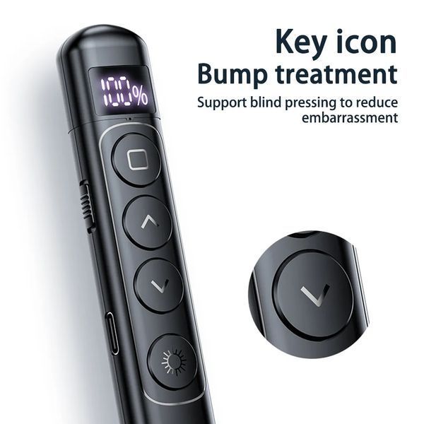 S7 презентатор бездротовий LED індикація USB заряджання PPT Remote Control Pen дистанційне проведення презентацій 7580 фото