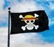 Флаг Пираты Соломенной Шляпы Pirate Monkey D.Luffy Skull Мугивара Каидзоку-дан (150*90 см)  8183 фото 6