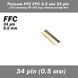 Разъем FFC FPC 0.5 мм 34 pin Pitch Drawer type Bottom Contact (нижнее расположение контактов) LCD монитор ТВ L 7134 фото 1