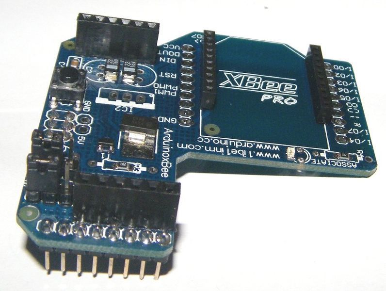 Плата Arduino XBee Shield для подключения радиомодуля XBee Сам радиомодуль Xbee продается отдельно Shield XBe 2417 фото