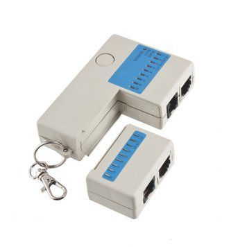 Тестер для проверки RJ45/RJ11 компьютерных интернет кабелей МИНИ mini для витой пары телефонного кабеля сетево 41 фото