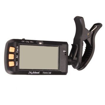Тюнер настройковий гітарний Meideal T90CM, кліпса LCD Guitar Tuner A4 Bass Digital Clip Mic Violin 834 фото