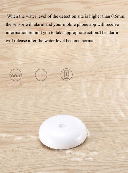 Беспроводной датчик протечки Aqara Water Sensor, оповещение об утечке воды, датчик от затопления 5132 фото