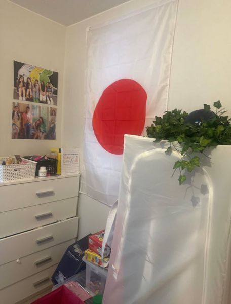 Флаг государства Япония 日本 (90*150 см) для частных и музейных коллекций, экспозиций, научно-исследовательской 8189 фото