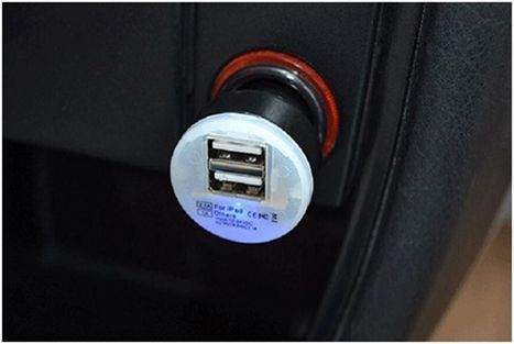 ЗП зарядне автомобільне USB-заряджання (на 2 порти) від прикурювача 12v мініmini 2584 фото