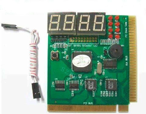 POST карта PCI ISA 4 цифр LED анализатор неисправности ПК компьютера (#6557) 6557 фото