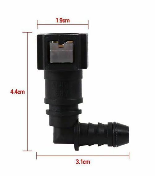 Роз'єм швидкознімання (автомобільний) 7.89 ID8 паливної системи Quick Release Connector (вугловий) 8044 фото