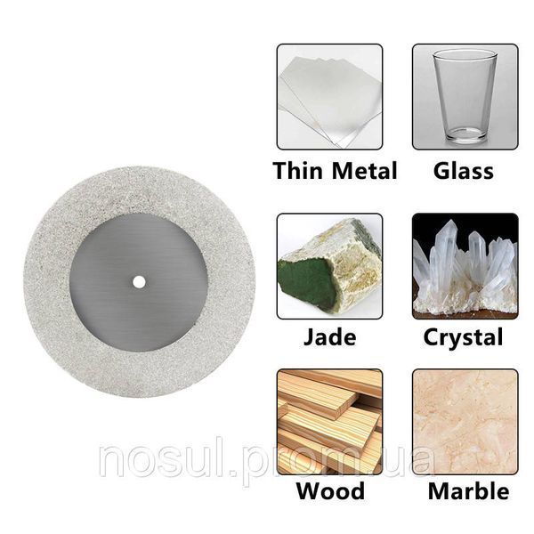 Dremel набор пил (10 шт) 30 mm + 2 вала круги отрезные алмазные D30 с держателем на дремель гравер 7412 фото