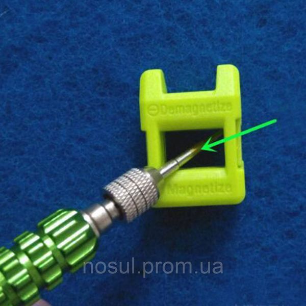 Намагнічувач розмагнічувач (магнітизатор) 2-в-1 компактний магніт для викрутки шуруповерта, пінцета та ін. Magnetizer 5204 фото