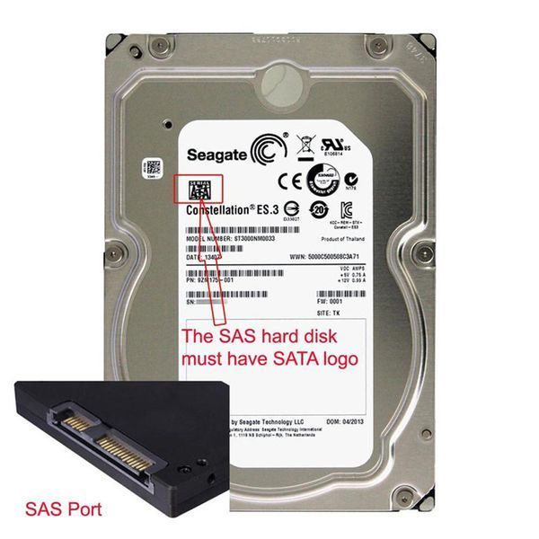 Адаптер SFF-8482 SAS To SATA (вугловий 90 град) HDD перехідник САС до жорсткого диска підтримка протоколу передач 6586 фото