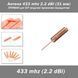 Антена 433 mhz 2.2 dBi (31 мм) ПРЯМА для DIY модулів приймач-передавач 5347b фото 1