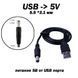 Кабель USB - міні джек 5.5 мм (mini jack) для підведення живлення 5В від USB порту 91 фото 1