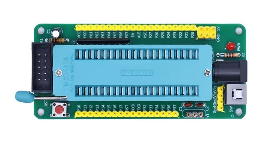 51 8051 AVR Board MCU (40 pin)&nbsp;минимальная системная плата &mdash; универсальная отладочная плата для микроконтроллеров AT89S52 STC11/10X 7808-2 фото