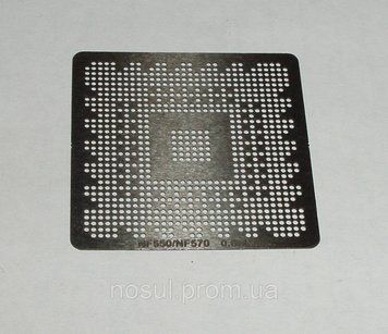 BGA шаблоны Nvidia 0.6 mm NF550 / NF570 трафареты для реболла реболинг набор восстановление пайка ремонт прямо 4050 фото