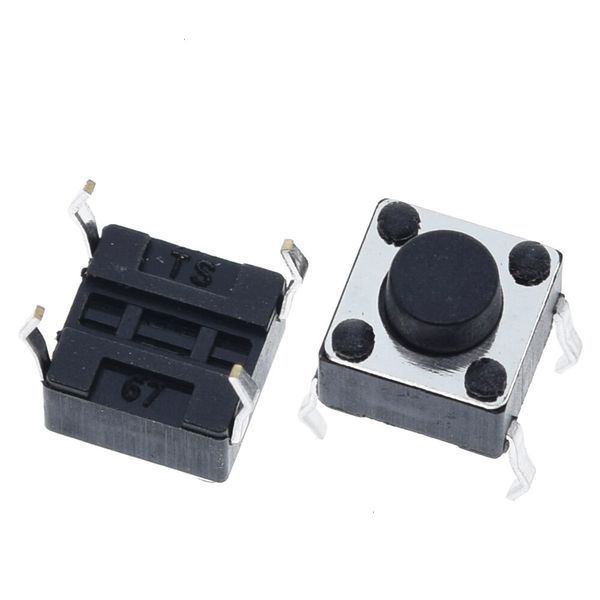 Кнопка 6*6*4.3мм тактовая 4Pin микропереключатель SMD 4 контакта Switch Momentary Tact push button клавиша 4527 фото