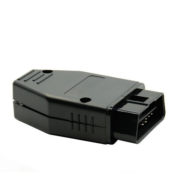 OBD2 колодка розбірна 16 pin з тримачем кабелю з кріпленням для діагностичного обладнання, розбірна, пластик 2499 фото