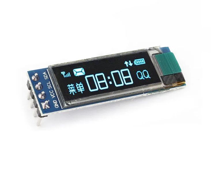OLED дисплей графический SSD1306 I2C 0.91" (цвет синий) 128x32 Arduino AVR STM32 module blue LCD LED Display 5829 фото