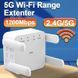 Подовжувач сигналу репітер (білий) FENVI 1200Mbps 2.4G5GHz Wireless WiFi Repeater Booster 7746 фото 6