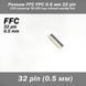 Разъем FFC FPC 0.5 мм 32 pin Pitch Drawer type Bottom Contact (нижнее расположение контактов) LCD монитор ТВ L 7136 фото 1