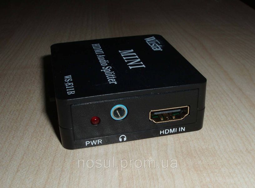 Конвертер екстрактор аудіосигналу HDMI to HDMI Audio Optical SPDIF + R/L Audio 2CH/5.1CH (під'єднати колонки 4437 фото