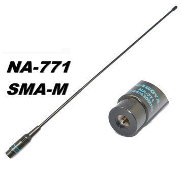 NAGOYA антенна NA-771 (SMA M male папа) UV 144/430MHZ WOUXUN KG-UV6D UV8D Yaesu Vertex Standard walkie talkie 3749 фото