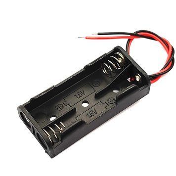 Держатель холдер для двух батарей ААА под зарядку Battery 1,5*2=3V (x2) 3718-2 фото