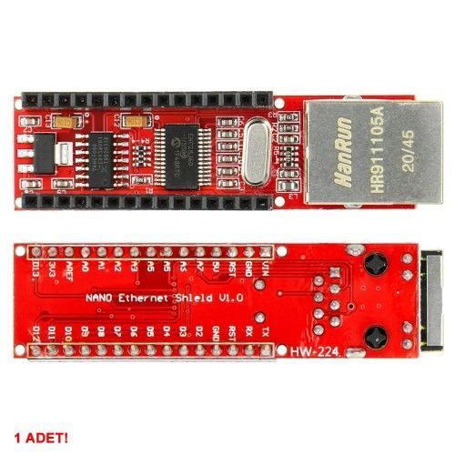 ENC28J60 (V1.0 NANO) RJ45 Ethernet модуль щит сети под Arduino Nano 3.0 WEB Server на базе ENC28j60 + Arduino 5133 фото