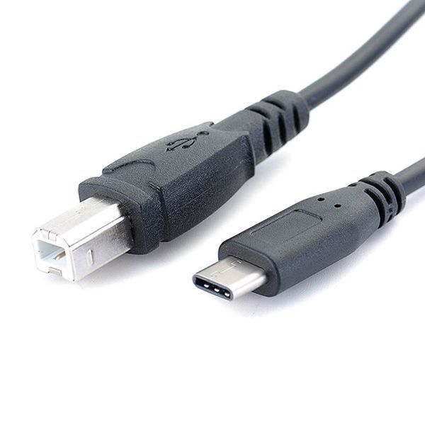 Кабель для подключения телефона/компьютера к принтеру USB type-C (папа) - USB B (мама) 5979 фото