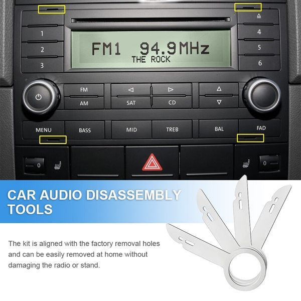 Ключ для зняття демонтажу автомагнітол Mercedes Benz VW Skoda Audi (A1 A3 A4 A5 A6 A7 A8 C5 C6 4840 фото