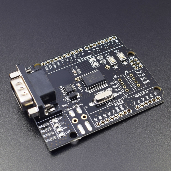 V3.0 MCP2515 CAN 2.0 шилд SPI (9 Pin SUB-D) UART IIC LED CAN BUS контроллер (5V) Controller Shield 4502-2 фото