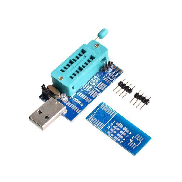 Программатор USB 24, 25 Series EEPROM SPI FLASH (CH341A) MX25L6405&nbsp;W25Q64&nbsp;Bios Board 3519 фото