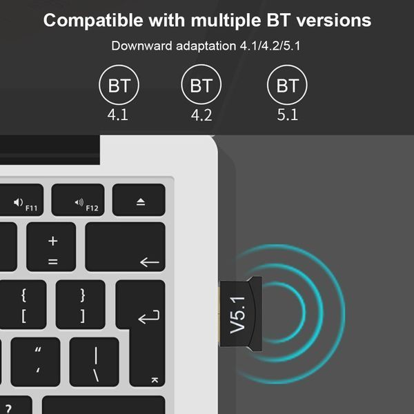 USB v 5.1 Bluetooth Dongle (AT8891) для компьютера ноутбука автомагнитолы Adapter Transmitter Receiver Audio 2 7356 фото