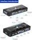 KVM-41UA КВМ перемикач switch 4 port VGA USB свіч управління 4 компами remote administrator 0638 фото 7