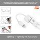 Переходник iPhone Lightning - зарядка + наушники 3.5 мм 4 pin (под гарнитуру AUX Jack) Headphone iPhone 14 13 12 11 Pro Переходник Lightning / 3.5мм + Lightning предназначен для телефонов iPhone моделей 14 13 12 11 Pro  5314-2 фото 1