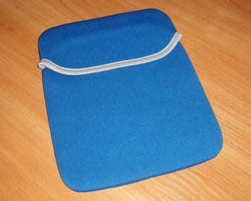Мягкий синий неопреновый чехол сумка для iPad и других 9.7" планшетов, мини-сумка из неопрена 1850 фото
