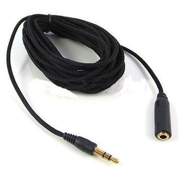 Кабель 3.5 тато (stereo) &mdash; 3.5 мама (stereo) 5 м подовжувач навушників мікрофона jack mini мініджек стереоаудіо 4971 фото