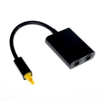 Спліттер роздільник каналу Toslink 1х2 на 2 виходи оптичний пасивний Optical Fiber Audio&nbsp;Optical Fiber Audio Male Female Splitter 3381 фото