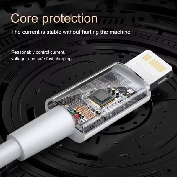 Кабель PD USB Fast Charging Type-C - Lighting (2 м) 30W Cable For Apple iPhone/iPad/iPod 13 12 11 14 Pro Max X 8016 фото
