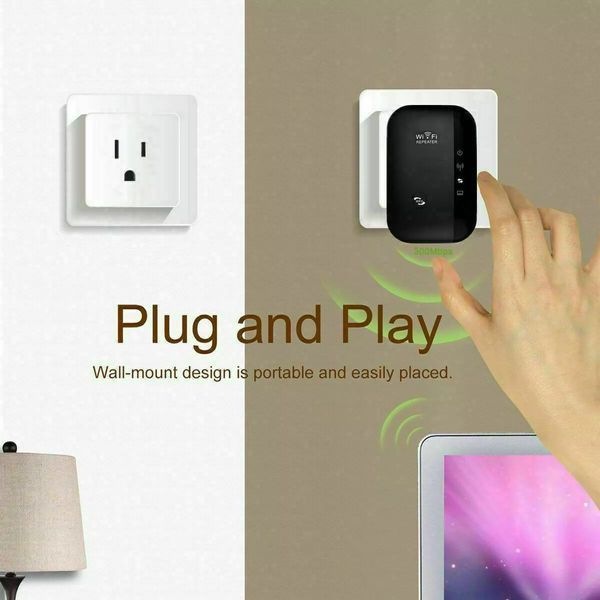 Подовжувач сигналу репітер (білий) 300Mbps Wireless Wi-Fi Repeater 2.4G Router Wifi Range Extender 7741 фото