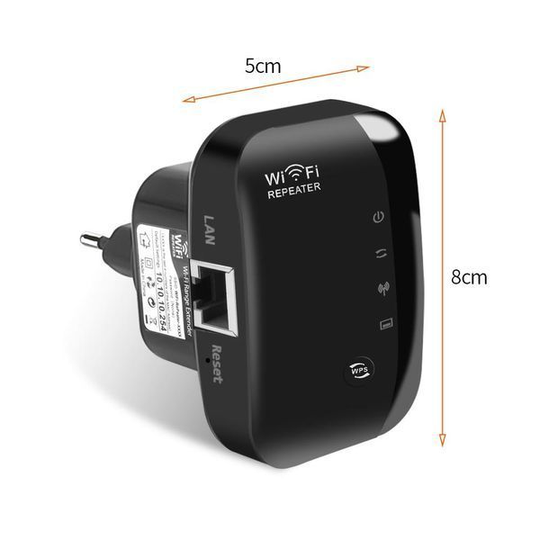 Подовжувач сигналу репітер (білий) 300Mbps Wireless Wi-Fi Repeater 2.4G Router Wifi Range Extender 7741 фото