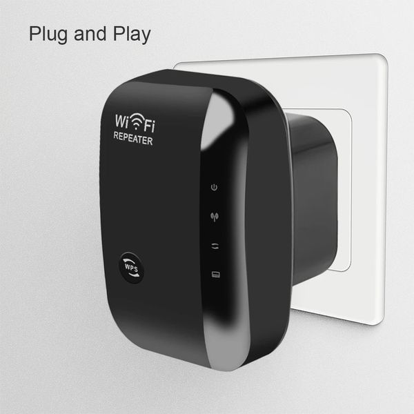 Подовжувач сигналу репітер (білий) 300Mbps Wireless Wi-Fi Repeater 2.4G Router Wifi Range Extender 7741 фото