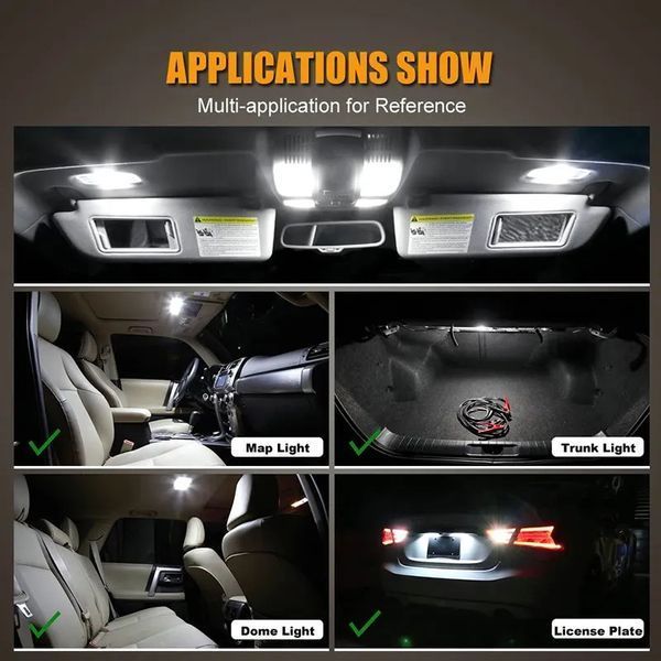 W5W T10 Led 400L 7000K 1.3W (білий) лампа світлодіодна автомобільна Can Bus VW Nissan BMW Mazda Chevrolet Audi Infiniti Kia Lexus 7576 фото