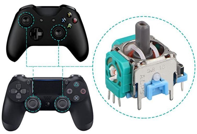 ALPS Модуль 3D Analog для PS4 Sony (3 pin, оригинал) Module Replacement Controller Joystick Analog Thumb Stick 7386 фото