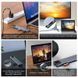 8 в 1 (87W) Type-C USB 3.0 Hub Хаб концентратор картридер (SD TF) мережна карта RJ45 висновок HDMI (HDTV 4K) Thunderbolt 3 7415 фото 7